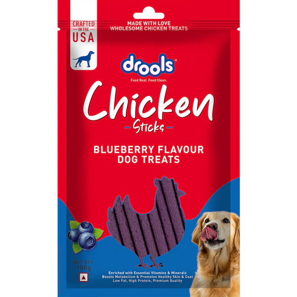 Drools Chicken Sticks - Blueberry Flavour Dog Treats