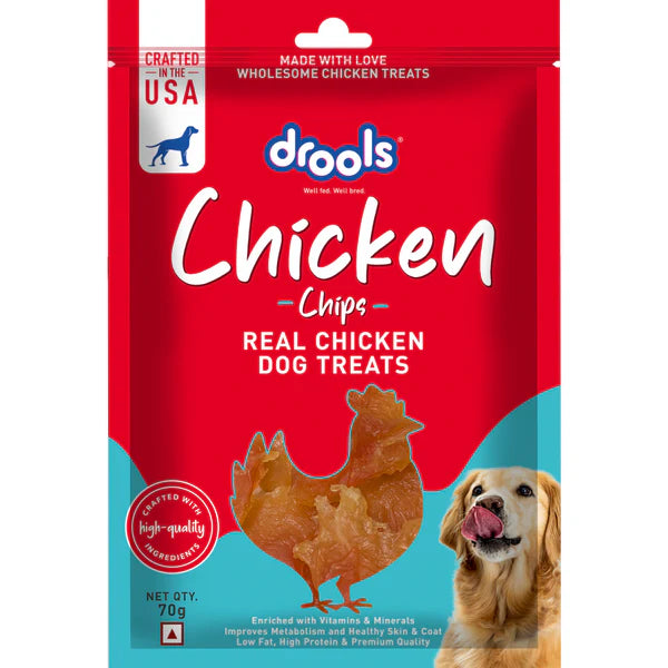 Drools Real Chicken Dog Treats - Chicken Chips