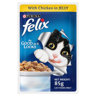 Felix Cat Wet Food ( Chicken in Jelly) 85 gm
