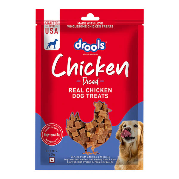 Drools Real Chicken Dog Treats - Chicken Diced