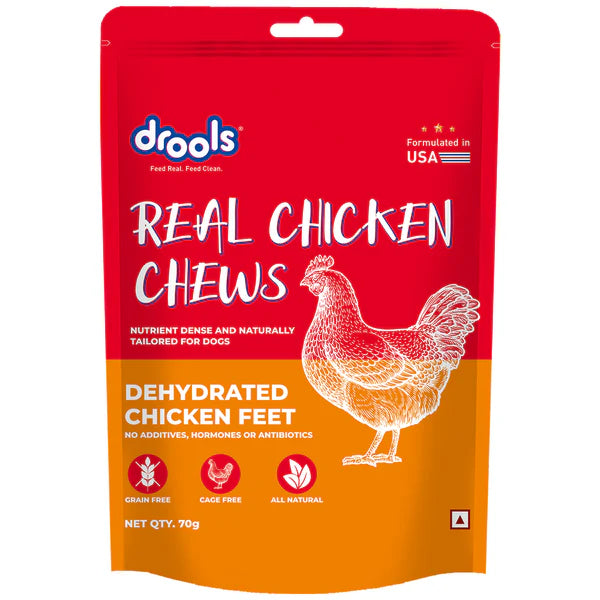Drools Real Chicken Chews - Dehydrated Chicken Feet