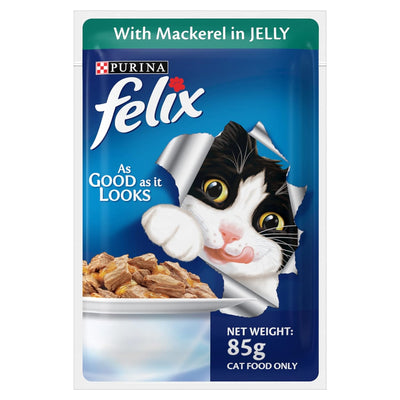 Felix Cat Wet Food (Mackerel in Jelly) 85 gm