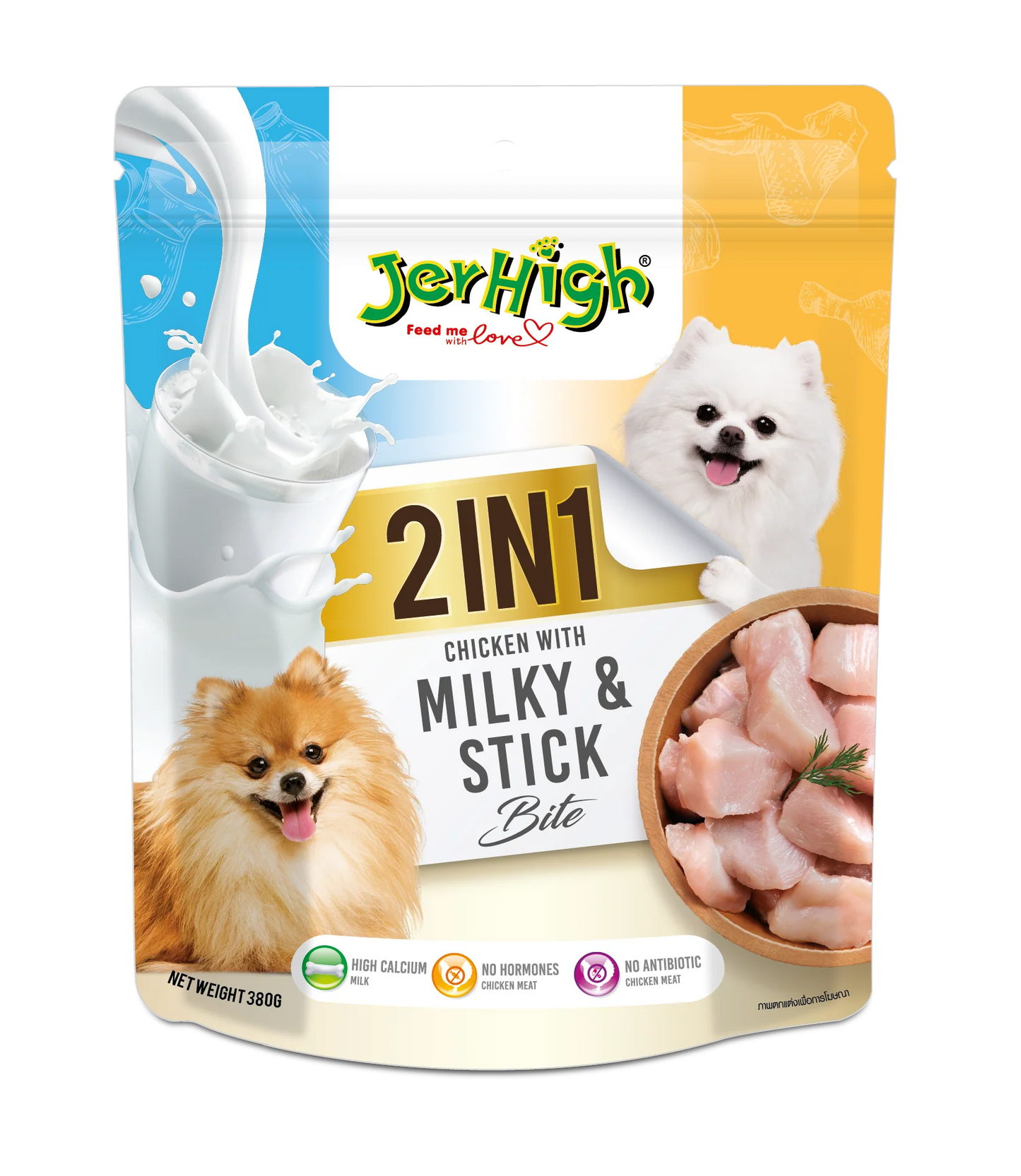 Jerhigh 2 in 1 Milk & Stick 380 gm