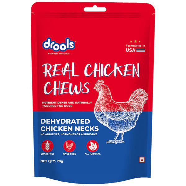 Drools Real Chicken Chews - Dehydrated Chicken Necks