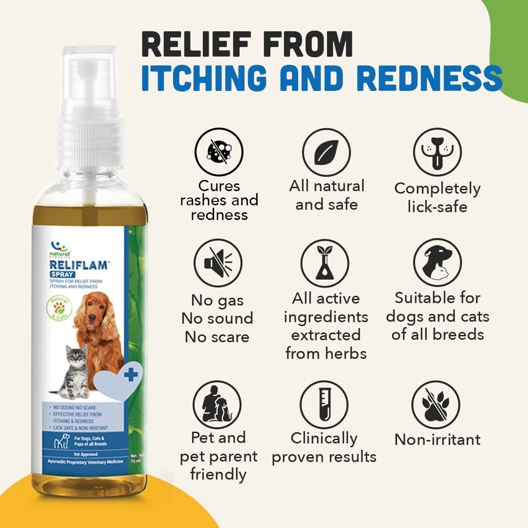 Reliflam Spray b(Itching & Redness) For Dogs & Cats