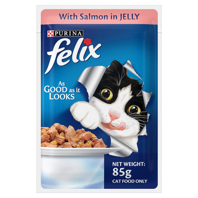 Felix Cat Wet Food (salmon in Jelly) 85 gm