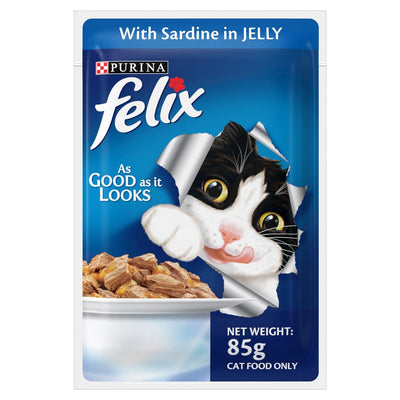 Felix Cat Wet Food (Sardine in Jelly) 85 gm