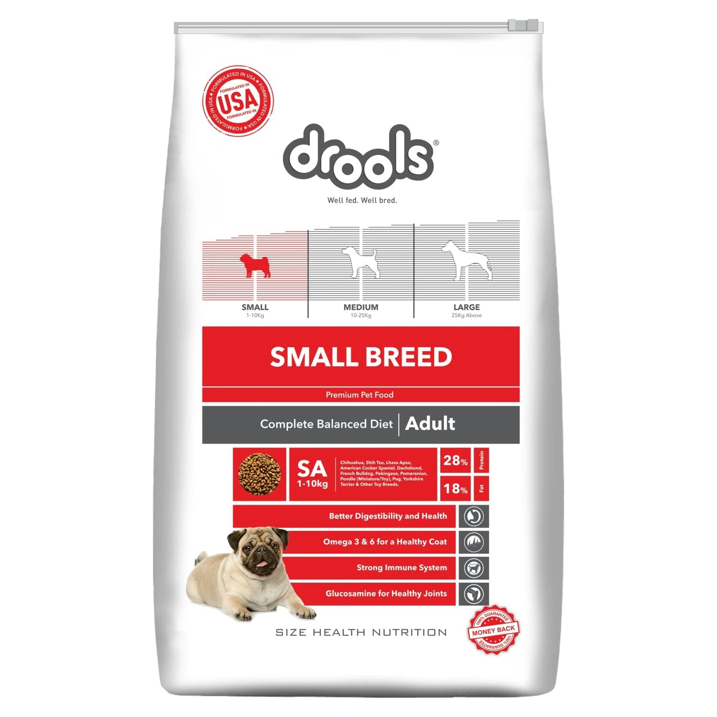 Drools Small Breed Dog Food for Adult 1.2 Kg