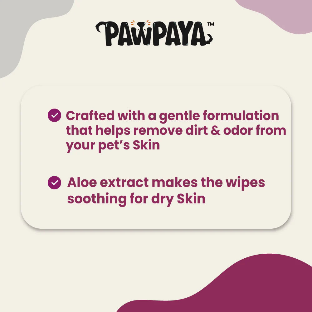 Pawpaya Eye Wipes For Dogs \ Cats