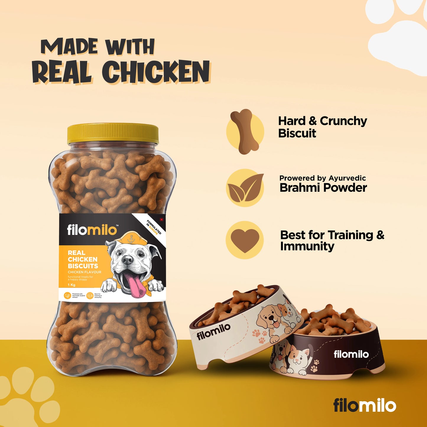 Filomilo Dog Biscuits - Chicken