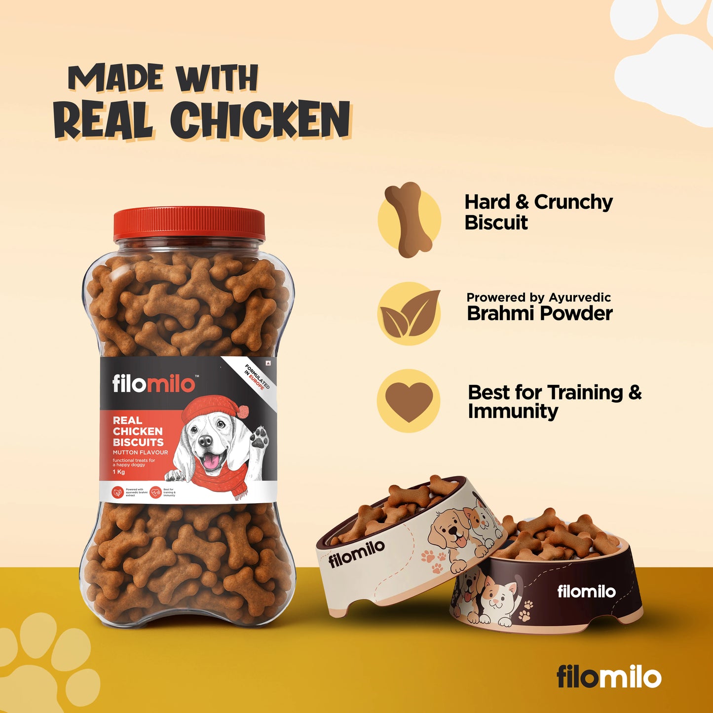 Filomilo Dog Biscuits - Mutton