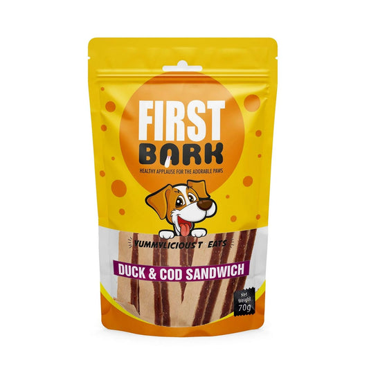 First Bark Duck &COD sandwich 70 gm