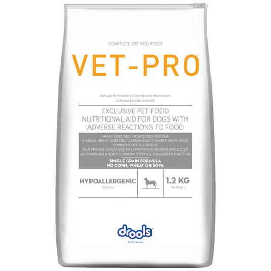 Vet Pro Puppy / Dog Dry Food - Hypoallergenic