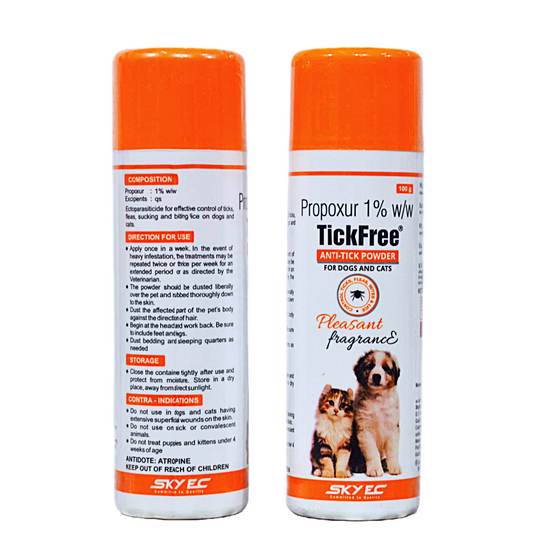 Tickfree Tick Powder For Dogs & Cats 100 gm